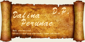 Dafina Perunac vizit kartica